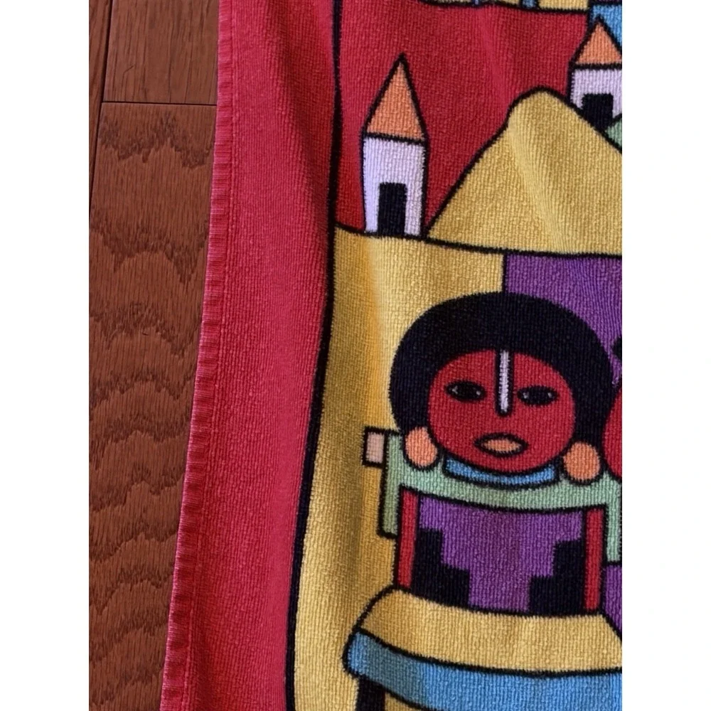 Hilasal‎ El Salvador Beach Towel Bright Colors Cotton Folk Art Culture
